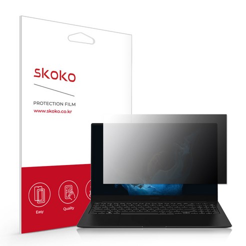 스코코 갤럭시북 2 프로 프라이버시 노트북 액정보호필름, 1개