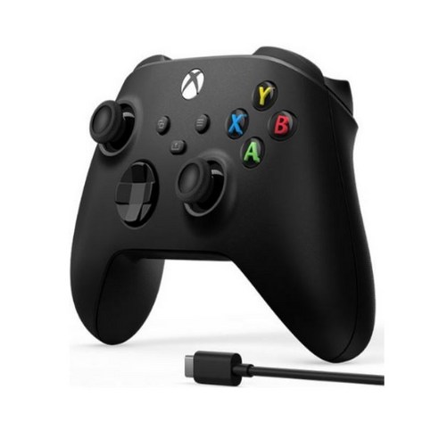 Xbox 블루투스 컨트롤러 4세대 카본 블랙 + 케이블 세트