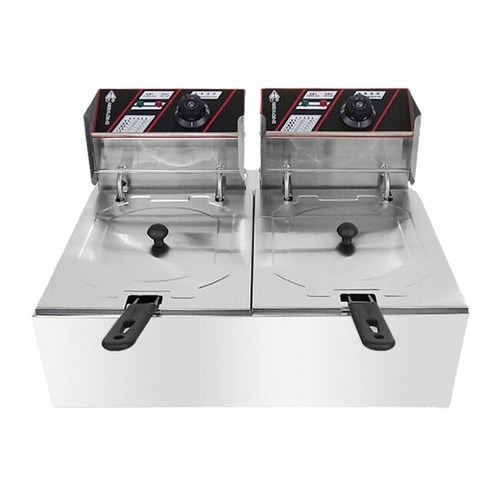 서진이네튀김기 가정용전기튀김기 치킨 핫도그 가마솥 소형 뒤김기 2500W 6L 더블 탱크 2 바구니 포함 상업용 전기 딥 프라이어 패스트 푸드 튀김 기계, [01] Fryer 220V, [03] AU, 3.Fryer 220V - AU