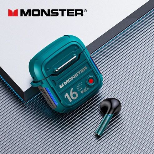 음악과 게임에 몰입할 수 있는 몬스터 XKT16 무선 이어폰
