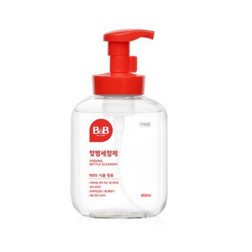 비앤비 거품형 젖병세정제, 450ml, 2개