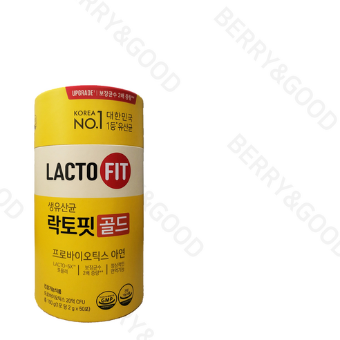 [품질보증]종근당건강 락토핏골드(업그레이드) 50일분 /20억 보장 생유산균/아연100% 정품, 1개, 100g