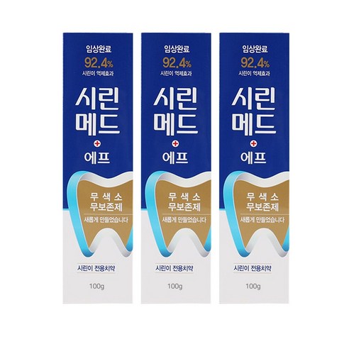 부광약품 시린메드 에프 치약 시린이 전용 100g x 3개, 6개