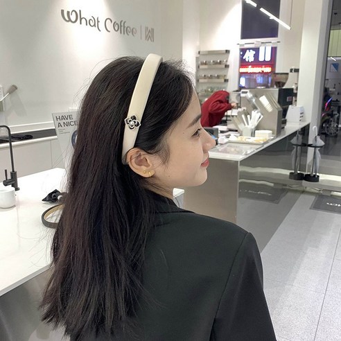 하이바이 럭셔리 동백 헤어 밴드 머리띠