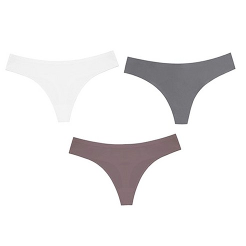 버블라임 여성용 본디드 무봉제 스포츠 티팬티 3장 세트