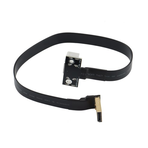 DisplayPort 확장 케이블 남성 여성 각진 어댑터 플랫 EMI 차폐 FPC 케이블 장착 브래킷 (P3-P4T) 30cm, {"색상":"보여진 바와 같이"}, {"크기":"하나"}