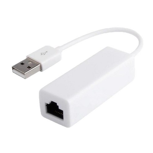유선 USB - 이더넷 어댑터 10/100Mbps USB - PC용 기가비트 이더넷, 화이트, 60x20x18mm, 플라스틱