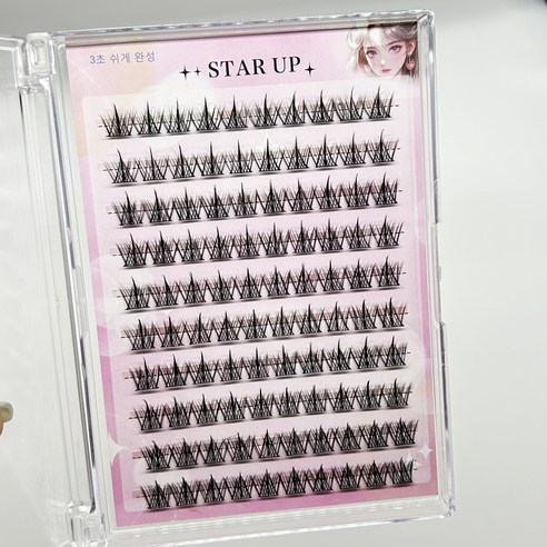 STAR UP 노글루 가닥 속눈썹 대용량 자연 아이래쉬 120가닥 N18호, 1개