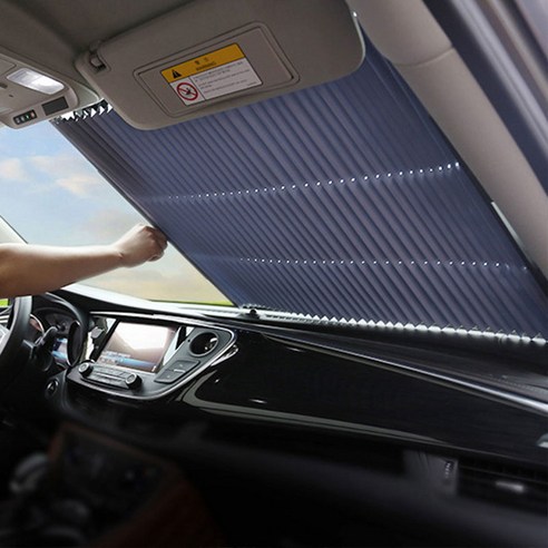 베리굿즈모음 1+1 자동차 차량 용 햇빛가리 개 게 운전석 선쉐이드 자외선차단 앞유리 뒷유리 창문 블라인드, 70CM (SUV) + 46CM (뒷유리)