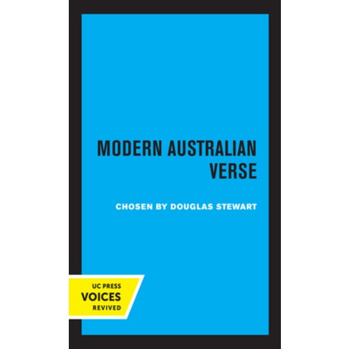 Poetry in Australia Volume II: Modern Australian Verse Hardcover, University of California Press