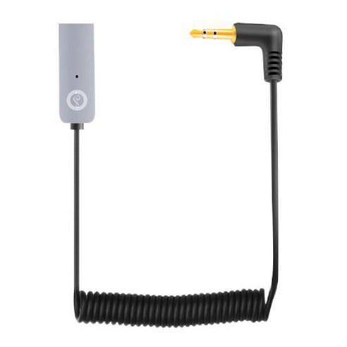 자동차 블루투스 어댑터 3.5mm 잭 USB Bluetooth5.0 수신기 스피커 자동차 핸즈프리 자동차 키트 오디오 음악 송신기 (블랙), 1개, 검은 색