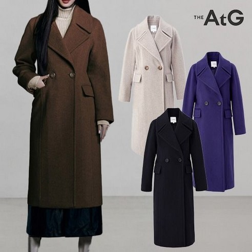 더엣지 여성 울블랜디드 더블코트 WVCA7G01730372