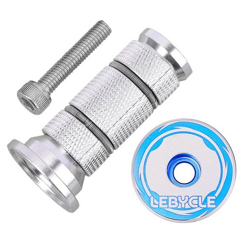 자전거 스템 헤드셋 알루미늄 합금 포크 익스팬더 탑 커버 볼트 1인치(24.5mm)/1.25인치(28.6mm), 롱 블루, {"사이즈":"28mm 40mm"}, {"수건소재":"알류미늄"}
