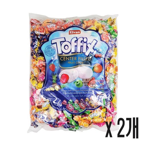 엘반 토픽스 과일향 츄위캔디, 12개, 1kg