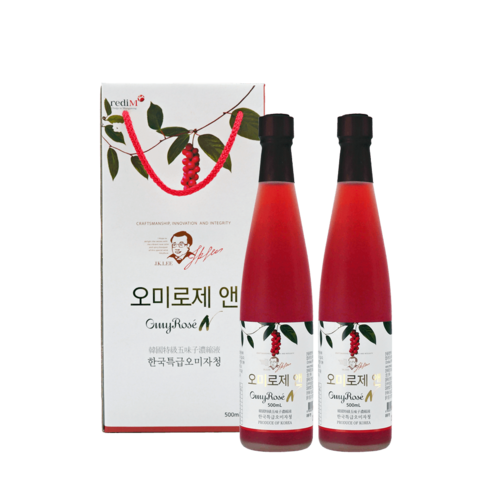 오미로제 오미자청 앤 500ml, 1개
