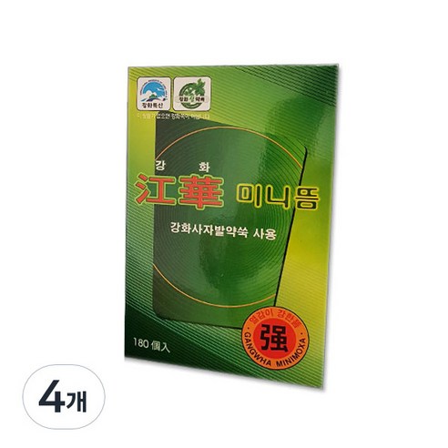 [유준통상] 세종 강화 쑥 미니뜸 강 180개입, 4개