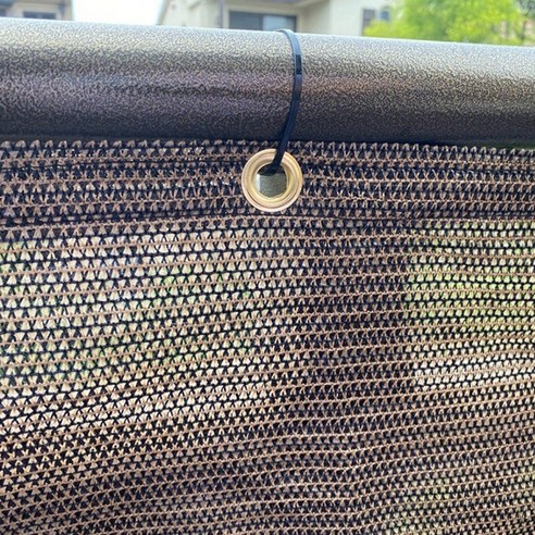 사생활보호 테라스 발코니 난간 야외 가림막 주택 옥상 울타리 펜스 휀스 담장 차양막, 5M, 라이트베이지