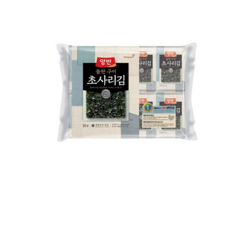 양반 돌판구이 초사리김, 4g, 16개