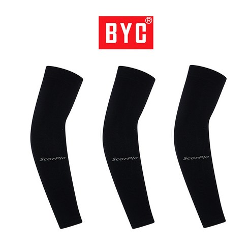 BYC 뉴쿨토시 3개세트 UV차단/여름 팔토시, 3세트, 블랙