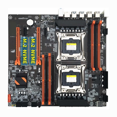노 브랜드 X99 마더보드 LGA 2011-3 지원 듀얼 CPU DDR4 Xeon E5 시리즈용 8X32G 메모리, 708045
