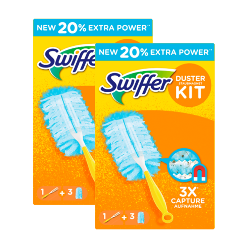 스위퍼 더스터 먼지털이(핸들1개+청소포3개) X 2개 / Swiffer