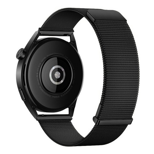 삼성 갤럭시 와치 액티브 스트랩 Galaxy Watch Active 2 44mm 40mm 새로운 스테인레스 스틸 마그네틱 손목대 20mm 22mm 퀵 릴리스 시계줄, 블랙, 갤럭시 와치 4 44mm