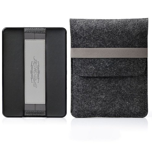 킨들전자책 전자책단말기 전자책리더기 이북리더기 킨들 전자책 E북 최신형, W.다크 그레이 가방+558/미구 블랙