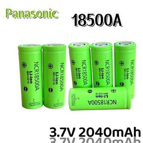 파나소닉 장난감 토치 손전등용 리튬 이온 배터리 NCR18500A 3.6V 3.7V 2040mah, 06 10 PCS battery 배터리/충전기