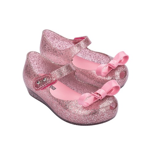 미니멜리사 울트라걸 보우 IV 비비 여아 구두 플랫슈즈 젤리슈즈 유아 아동 로퍼 단화 핑크