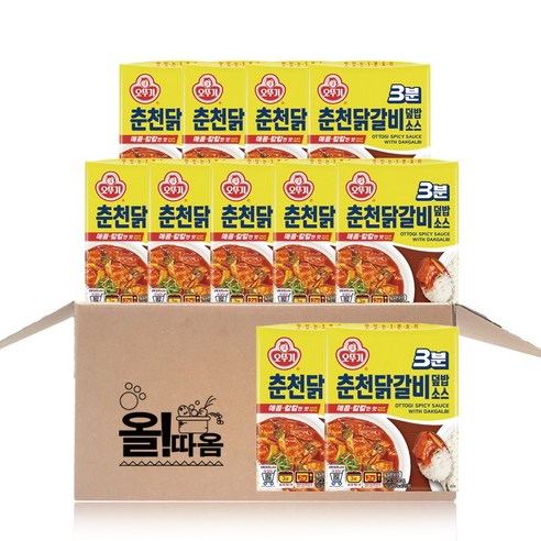 <올따옴> 오뚜기 3분 춘천닭갈비소스 11개, 150g, 1개