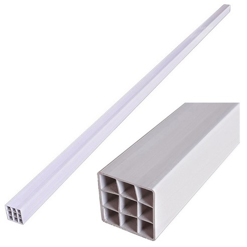 PVC 사각파이프 0-23 (40 X 40mm) (플라스틱 사각파이프)(2m), 2m, 1개