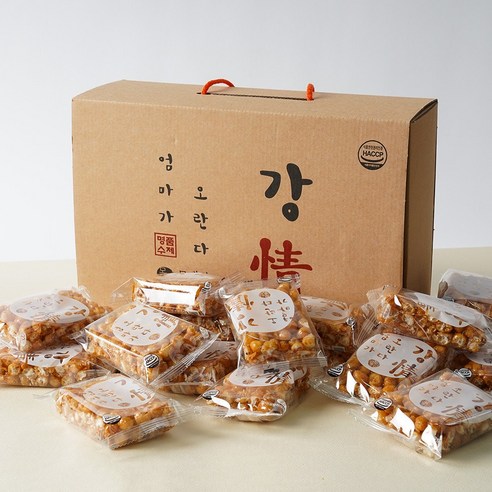 모애당 수제강정 견과랑 엄마가오란다 24개입 선물형, 25g, 24개