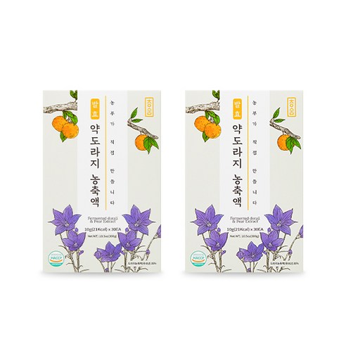 청숨 유산균 발효 약도라지지 농축액 스틱형 30P x 2개입, 300g, 2개