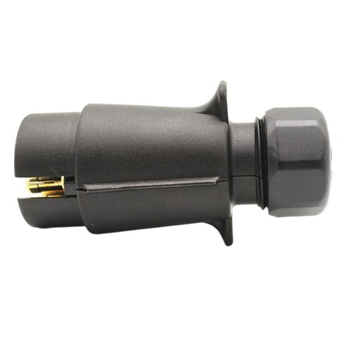 Ursmart 1 트럭 캐러밴 7pin 견인 플러그 어댑터 변환기 12V 12N 세트, 블랙, 9.2x4x3.6cm, 플라스틱