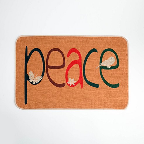 파쿠 논슬립 빨아쓰는 패브릭 라텍스 규조토 발매트, 2. peace