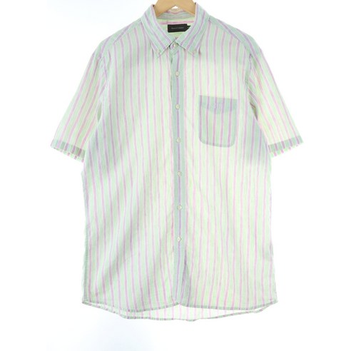 (2XL)헨리코튼 반팔셔츠 남방 빅사이즈 린넨 마05