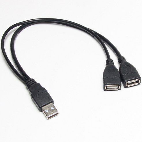 USB Y 케이블 USB 연장 케이블 USB 젠더, 1개 y자분배기