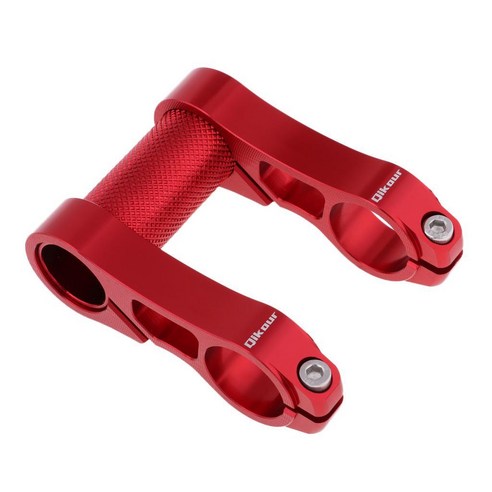 SJSHOP 가변 접이식 자전거 자전거 사이클링 핸들 바 익스텐더 스템 마운트, 설명, 알루미늄 합금, 레드