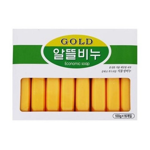 [메가마트]골드 알뜰비누 100g*16개, 100g, 4개