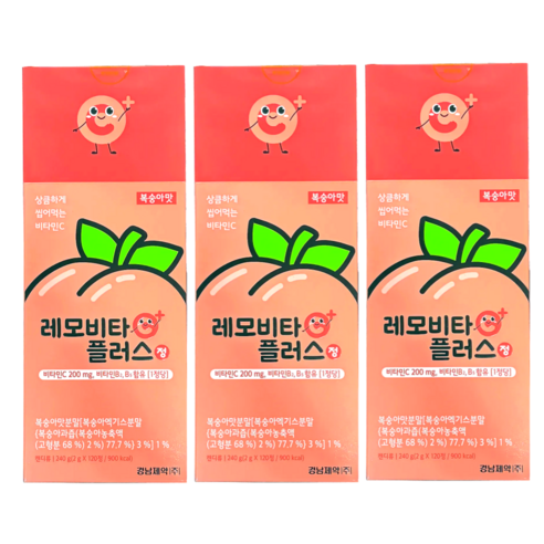 레모비타 플러스 120정 복숭아맛
