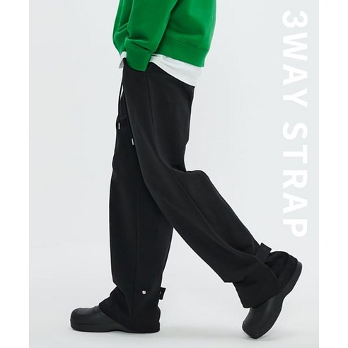 -100%정품 - 소버먼트 3ways 스트랩 pants-deep black-