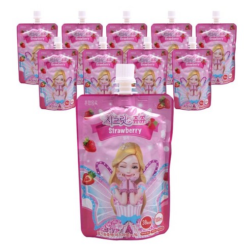 시크릿쥬쥬 음료 100ml 10입, 10개