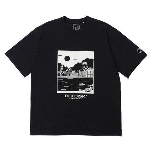 국내매장정품 노르디스크 공용 반팔티 실케보르 그래픽 트리코트 2 (Black)