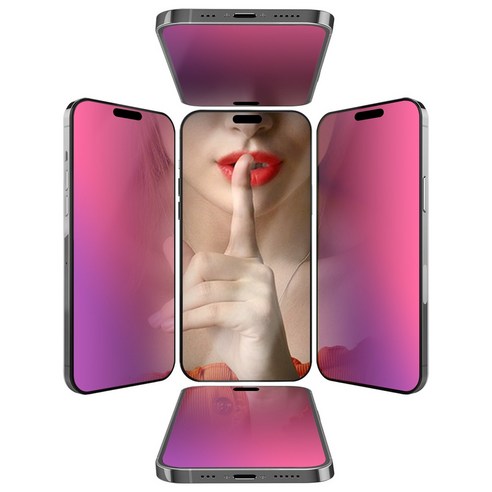 다채로운사생활보호필름 Erha Genius 레인보우아이폰 화면 보호기 강화 유리 iPhone 15 14 13 시리즈와 호환 가능 풀커버 어플리케이터 포함 1매