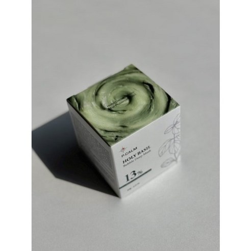 자연의 생명력으로 되살아나는 피부, p.calm 홀리바질 딥 마스크 체험기 피캄홀리바질마스크