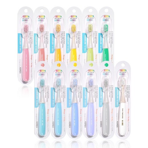 더트웰브 토들러 칫솔로 우리 아이 건강한 칫솔질 습관 시작!