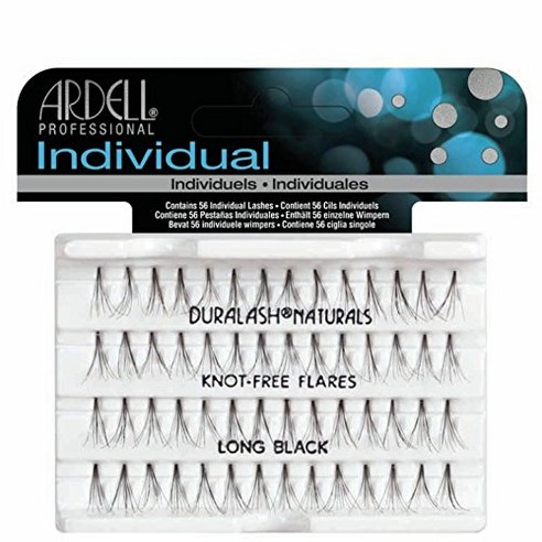 아델 프로페셔널 인디비주얼 듀라래쉬 내추럴 노트-프리 플레어, Long Black, 1개