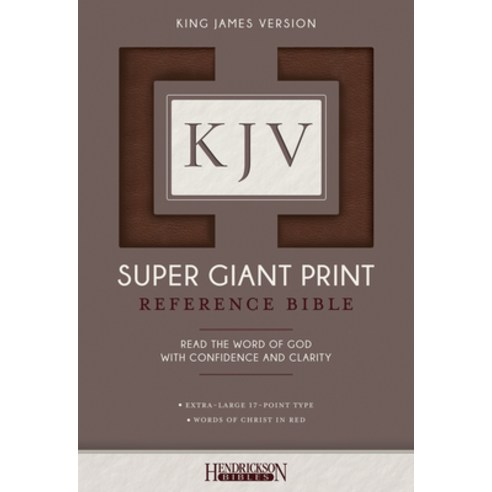 (영문도서) KJV Super Giant Print Bible Imitation Leather, Hendrickson Publishers, English, 9781619709713