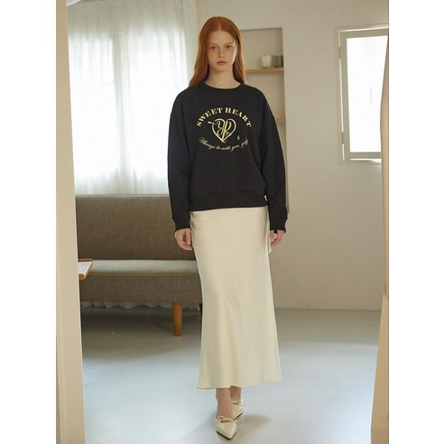 엽페 SATIN LONG SKIRT