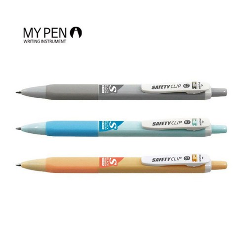 마이펜 세이프티클립S 유성볼펜, 0.7mm, 12자루, 블루계열, 합리적인 가격